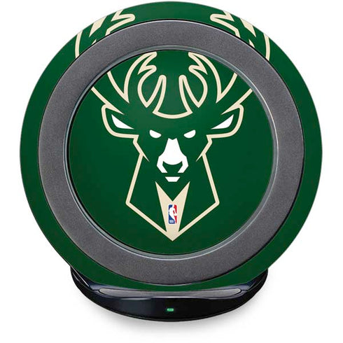 NBA Milwaukee Bucks Large Logo Fast Charge Wireless Charging Stand Skin